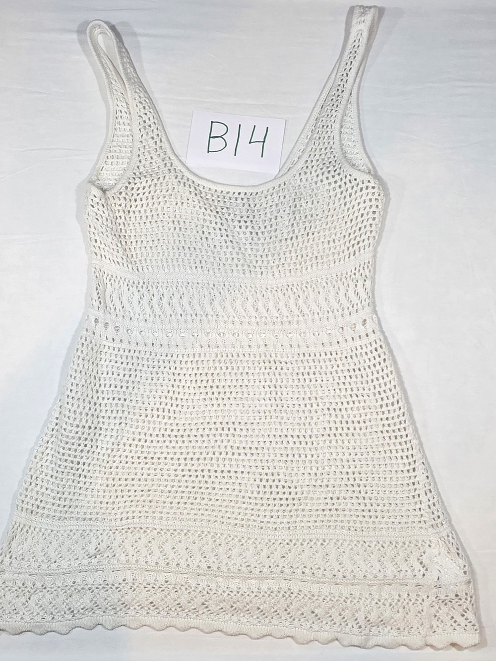 Hollister Cream Crochet Tank Top